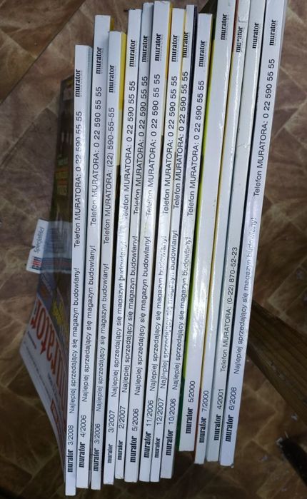 Murator zestaw gazet gazeta vintage