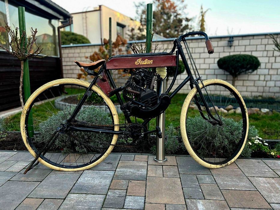 INDIAN 1908 tribute replica man cave studio tatuażu bar barber salon ekspozycja targi