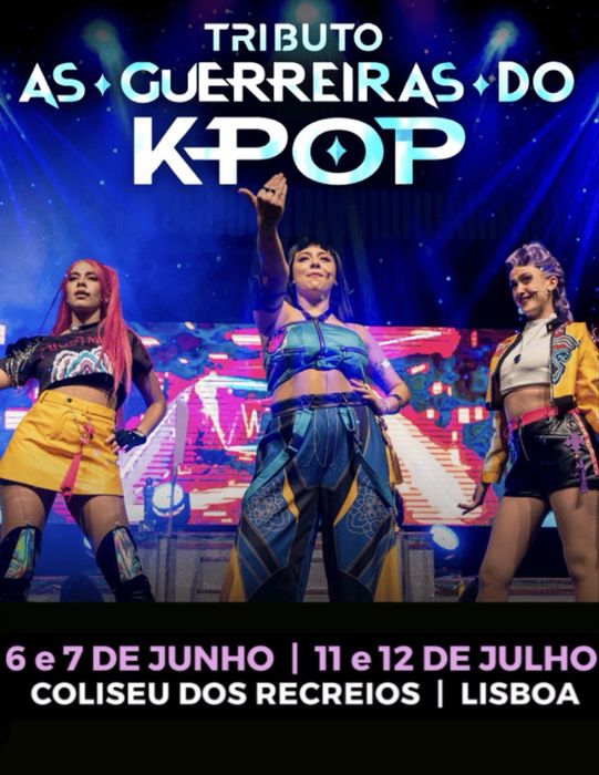 2 bilhetes tributo guerreiras kpop - coliseu lisboa 12 jul