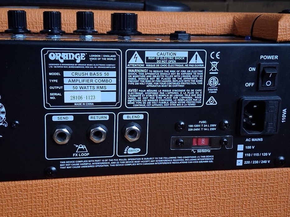 Combo basowe Orange Crush Bass 50