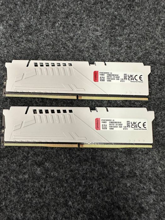 Оперативна памʼять DDR5 64gb 6000 mhz Kingston Fury White б/у в ідеалі.