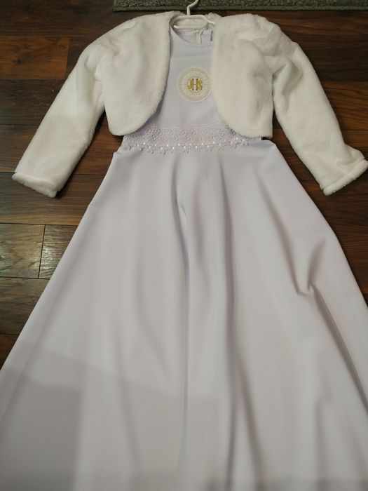 Piękna alba+ bolerko+ wianek