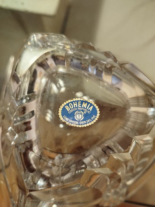 Taça cristal da Bohemia.
