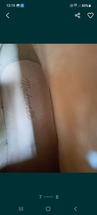 Skórzane buty firma Madewell