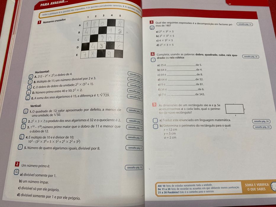 Manuais de Matemática do 7.º ano
