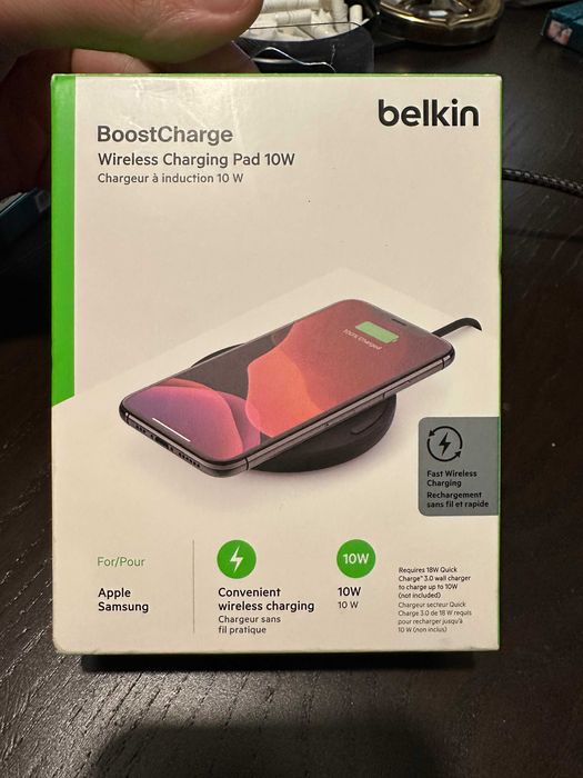 Belkin - BoostCharge Base de carregamento sem fios de 10 W - Novo
