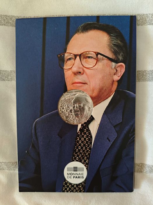 Moeda de coleção 10€ França 2025 – Jacques Delors (Monnaie de Paris)