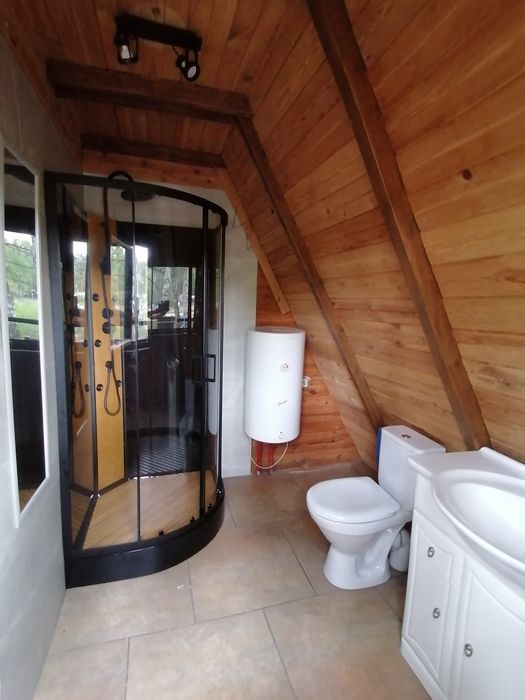 Domek Milena w Turawie z linią brzegową