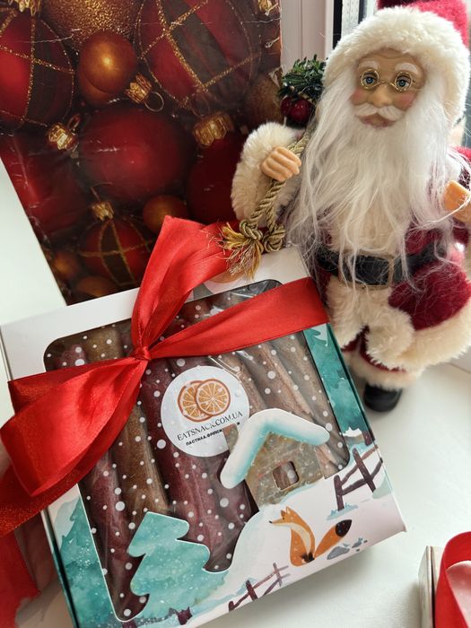 Новорічні бокси пастили, новорічні подарунки, подарунок дитині