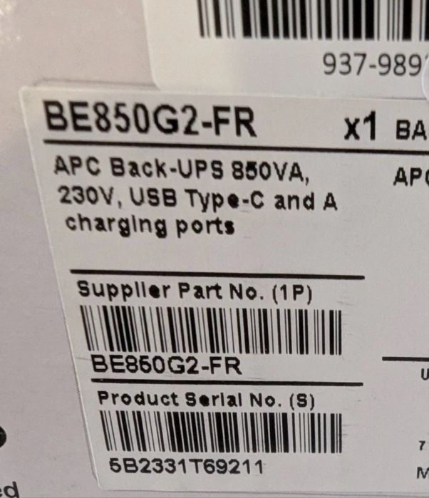 APC Back-UPS 850VA Новий