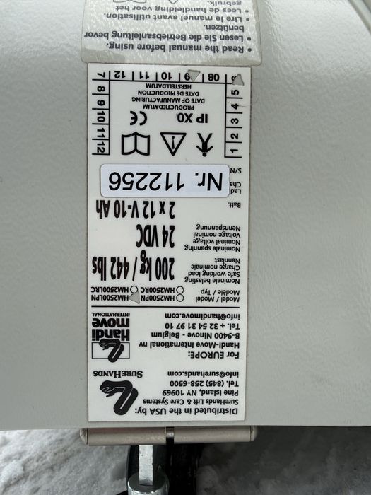 Podnośnik pacjenta winda sufitowa Handi Move HM2500LPN + szyny pilot