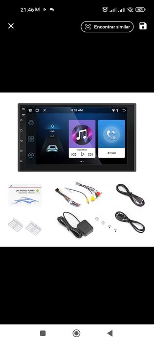 Radio TOP 2DIN com android e GPS