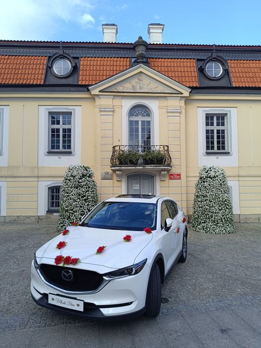 Auto do ślubu MAZDA CX-5 SUV biała perła