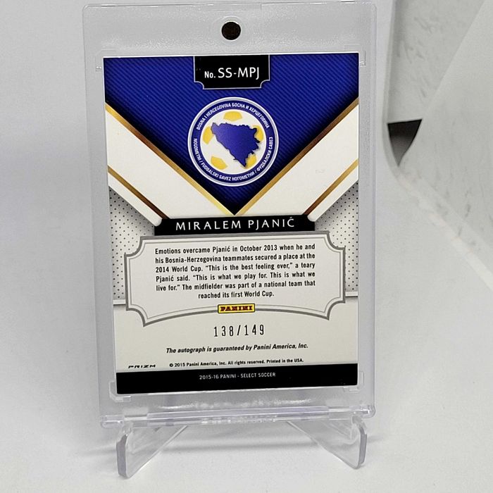 PJANIC Panini Soccer Select 2015-16 * 138/149 Orange Autograf