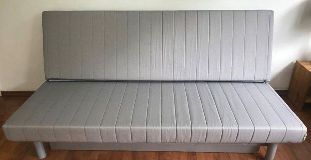 Kanapa Ikea Beddinge szara z funkcją spania