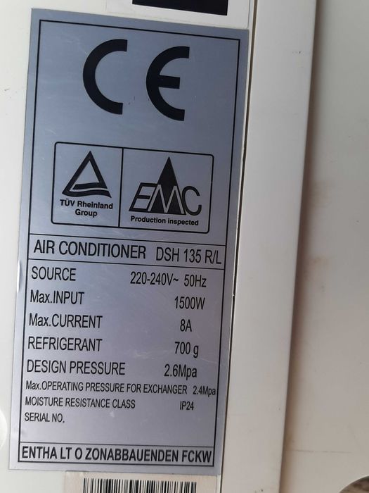 Кондиционер «Dekker» в рабочем состоянии. Возможна пересылка !