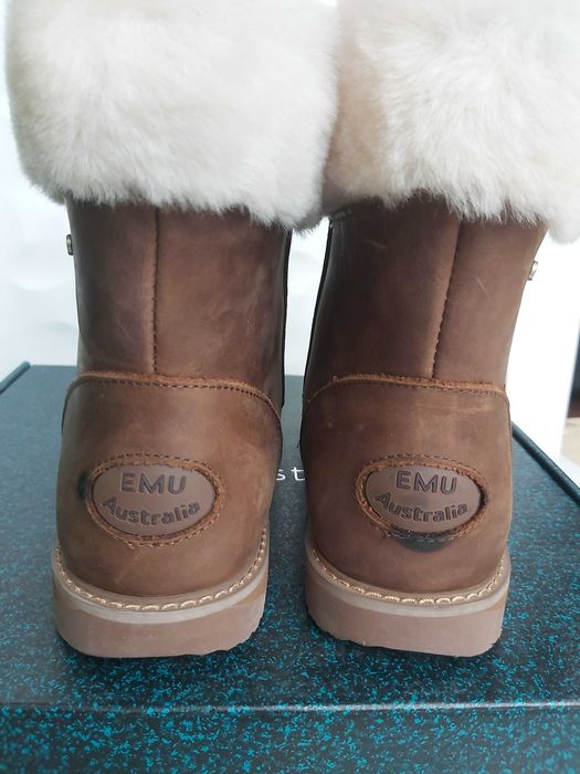 NOWE botki kozaki Emu Australia shoreline 37 śniegowce skorzane