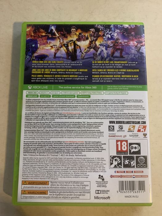 Borderlands the pre sequel xbox 360