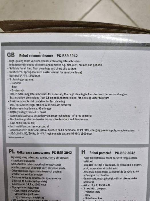 Aspirador Robot PC-BSR 3042