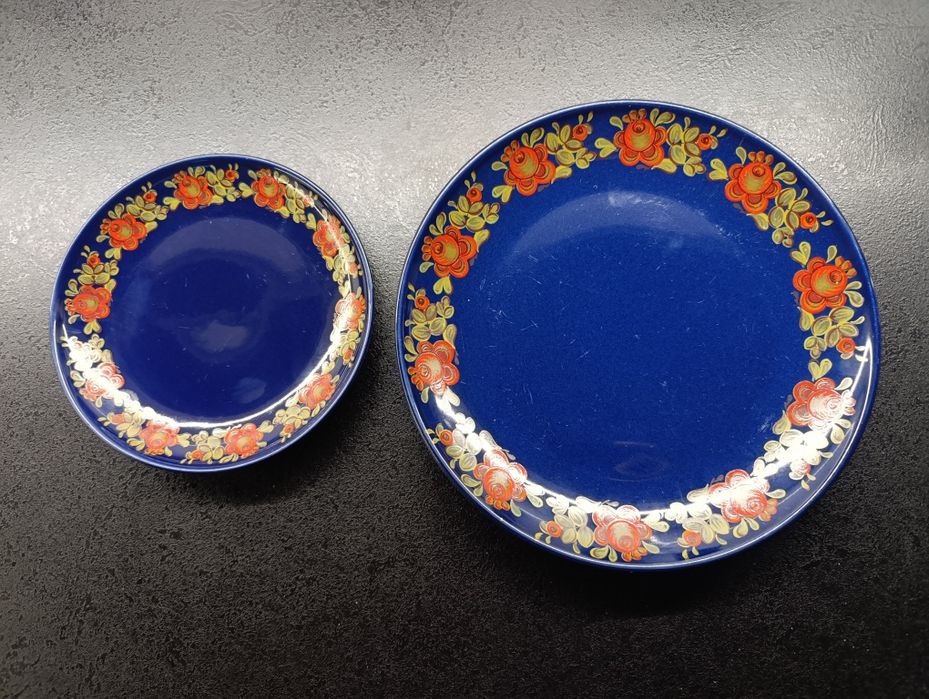 Talerz płytki oraz deser