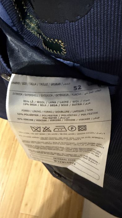 Fato de homem completo: blazer e calça azul marinho