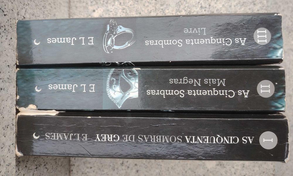 3 livros As Cinquenta Sombras
