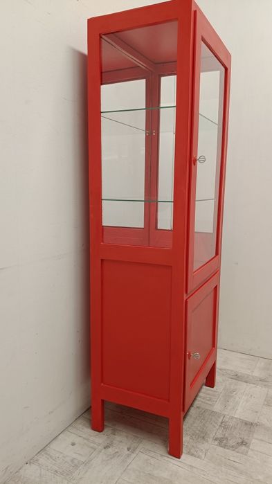 witryna przeszklona szafka lekarska barek witrynka loft design vintage