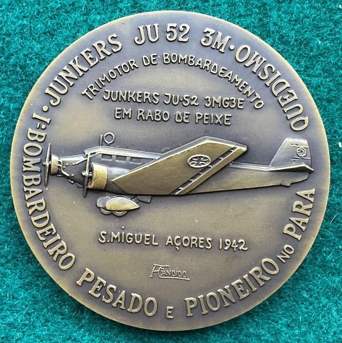Medalha em bronze força aérea portuguesa