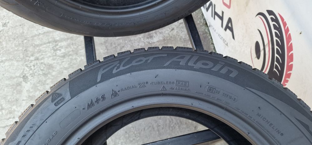 Зима 215/60/R16 4шт 7.5 мм Michelin Pilot Alpin Колеса Резина Шини Склад