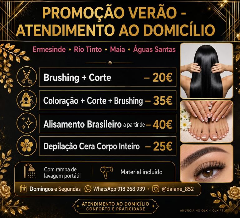 Cabeleireira a domicílio