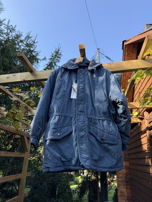 Zimowa kurtka parka oversize granatowa cheriane 48