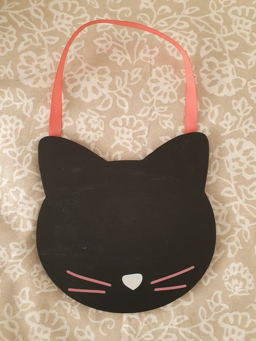 Quadro de ardósia forma de Gato