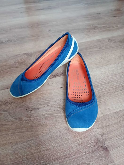 Ecco Biom Lite Baleriny damskie r. 40 skóra naturalna nubuk