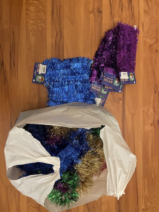 Новорічна прикраса віночок дощик