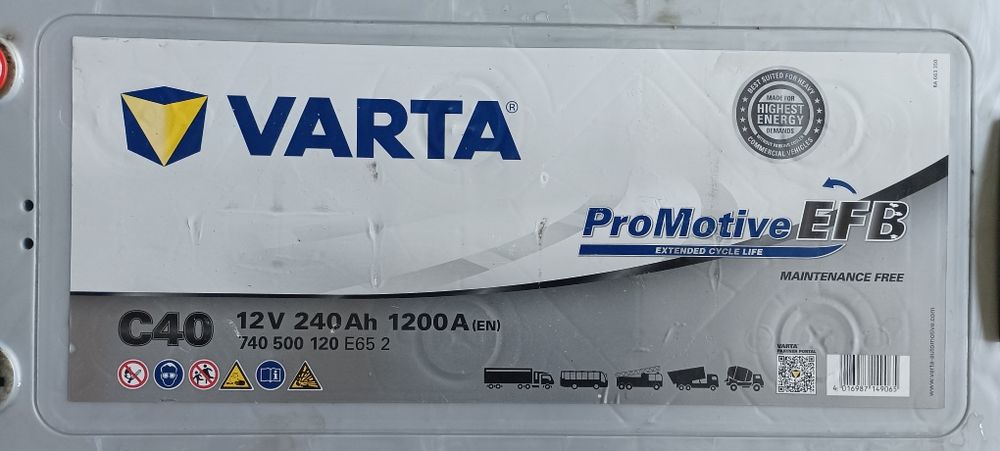 Baterias varta c40 EFB 240/1200 Aen