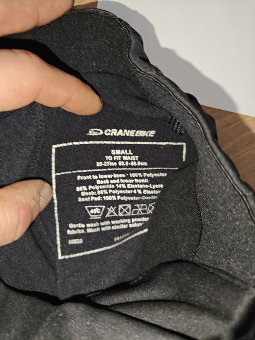 Damskie praktycznie nowe długie legginsy na rower rozmiar S