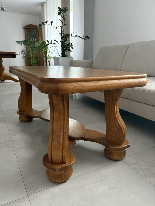 Dębowa ława drewniana