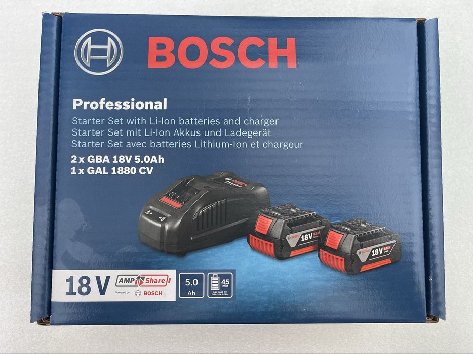 Zestaw 2 x GBA 18V 5.0Ah + 1 x GAL 1880 CV