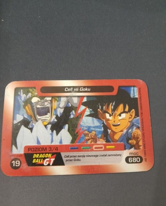 Cell vs Goku, karta walk nr19, Dragon Ball GT,  chio