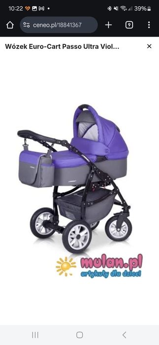 Wózek Euro Cart Passo 3w1