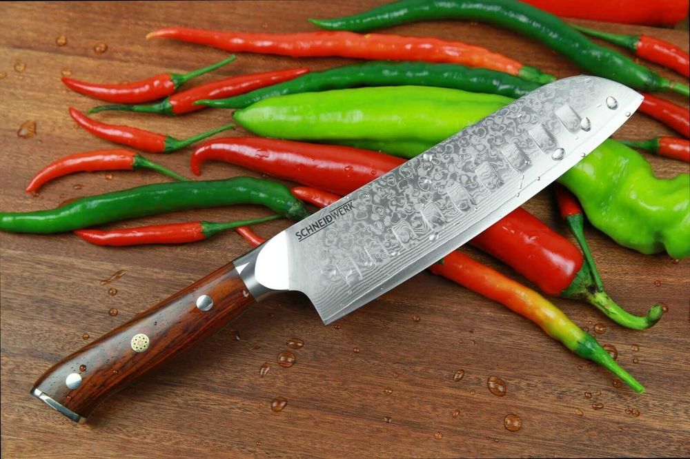 Nóż kuchenny Santoku z DAMASTU DAMAST GERMANY Di-7