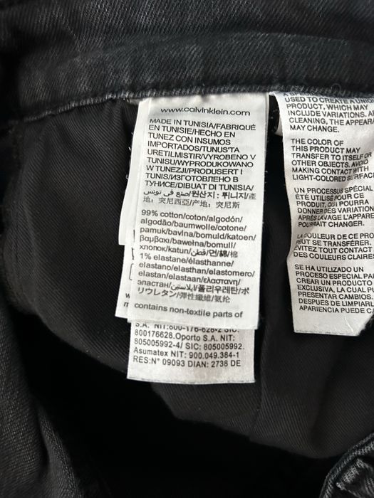 Calcas de ganga Cinzentas Calvin Klein W36 L32