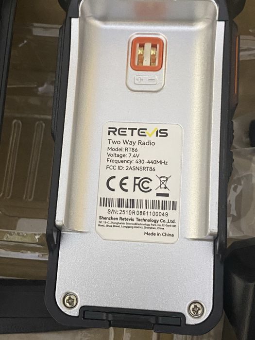 Рація портативна радіостанція Retevis RT 86  ,далекобійна ,на 30 км, 1800 грн.