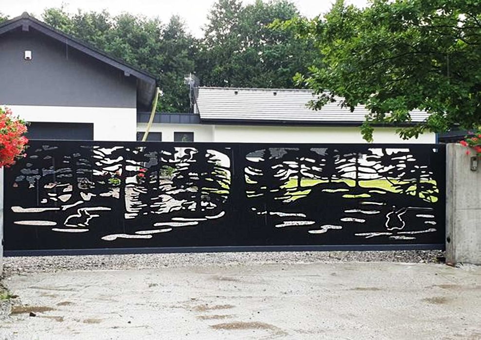 Nowoczesne panele- balustrady CNC -bramy wjazdowe-kompletne ogrodzenia