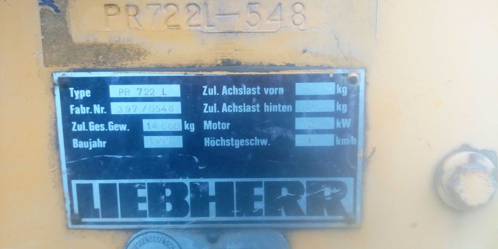 Liebherr 722 części