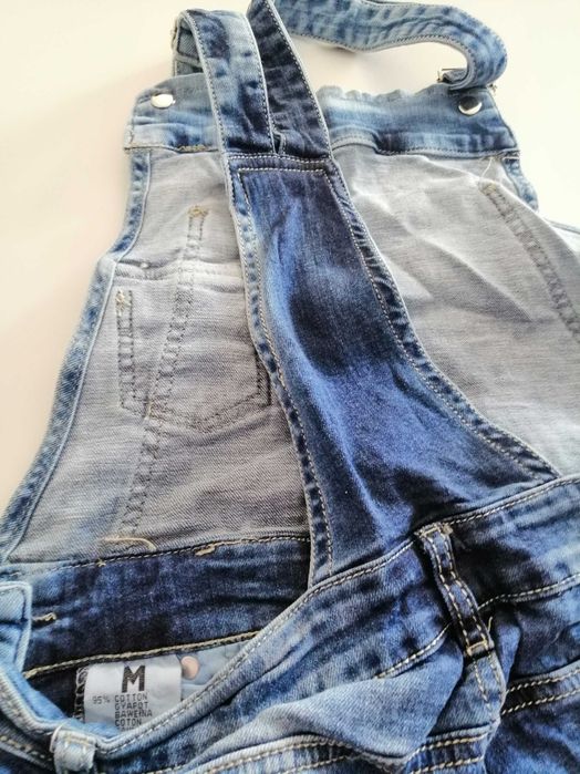 Ogrodniczki długie jeansowe