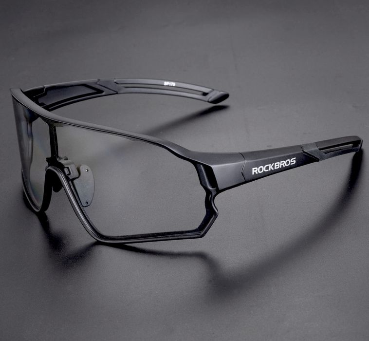 Okulary rowerowe/sportowe fotochromowe czarne