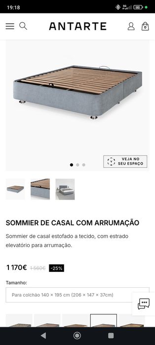 Cama Antarte como nova