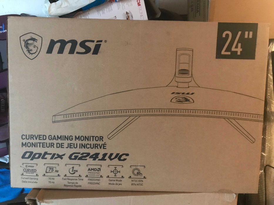 Monitor 24" MSI Optix G241VC  - uszkodzona matryca