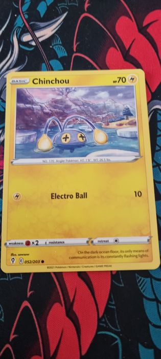 Karta do gry Pokémon Chinchou